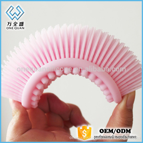 Eco friendly rubber silicone washing body brush
